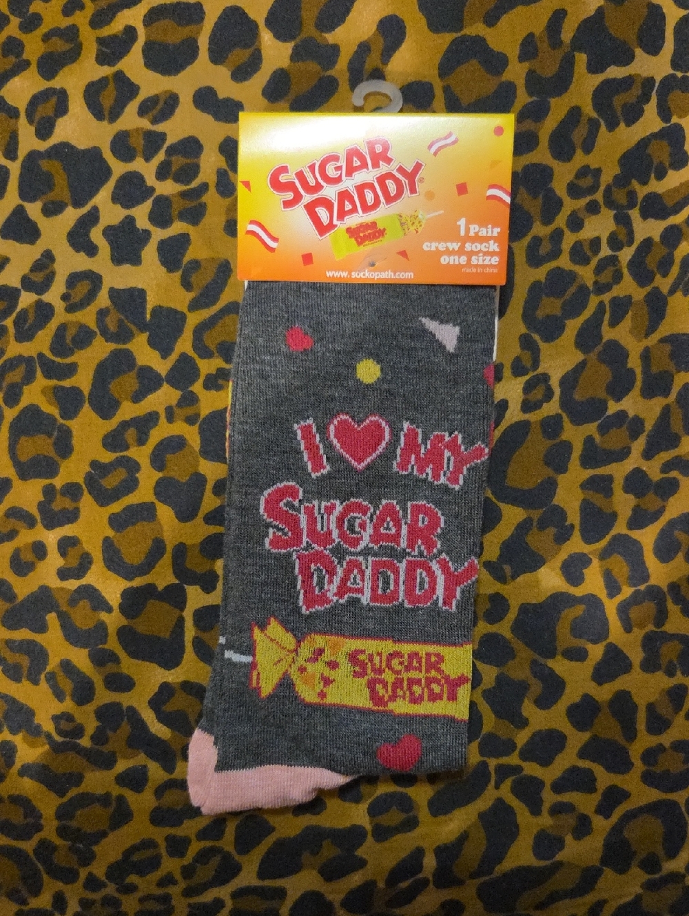 I love my sugar daddy crew socks